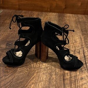 Vince Camuto Black Platform Heels